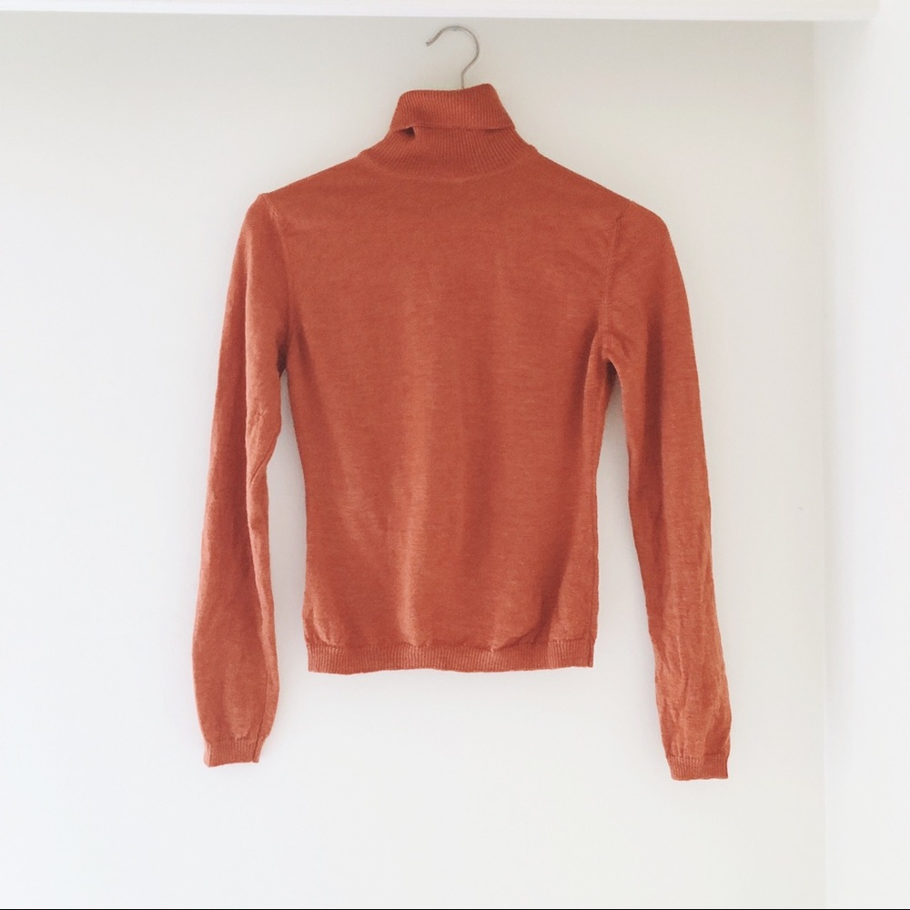Vintage Orange Turtleneck